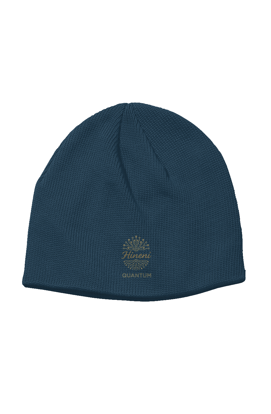 Hineni Quantum Beanie — Organic Cotton, Embroidered